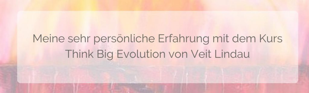 Veit Lindau Erfahrungen - persönliche Eindrücke vom Kurs Think Big Evolution