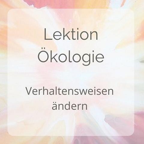 Selbstcoaching Lektion Ökologie